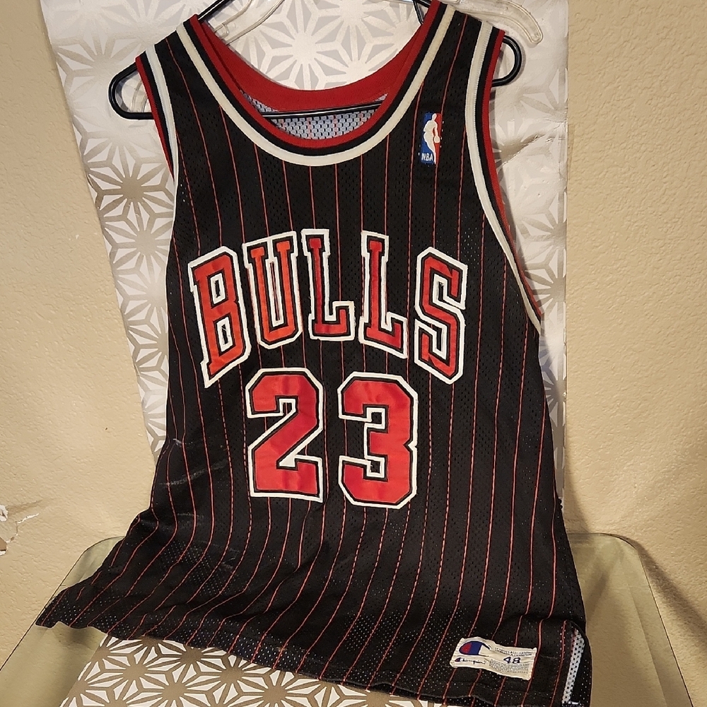 Champion Black and Red Bulls Jersey